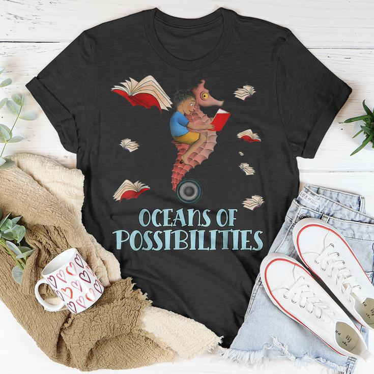 Oceans Of Possibilities Summer Reading 2022 Librarian Unisex T-Shirt Unique Gifts
