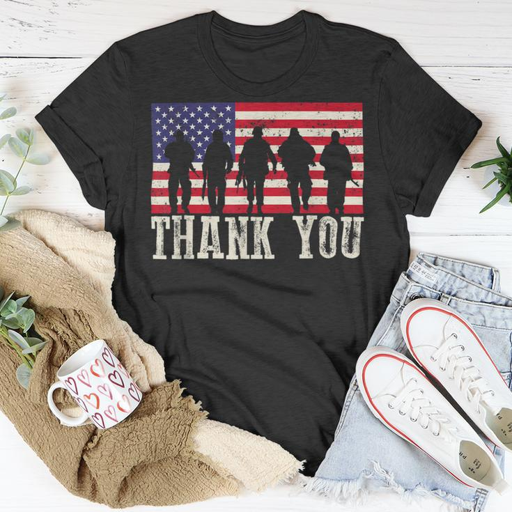 Patriotic American Flag Thank You For Men Women Kid Girl Boy Unisex T-Shirt Unique Gifts