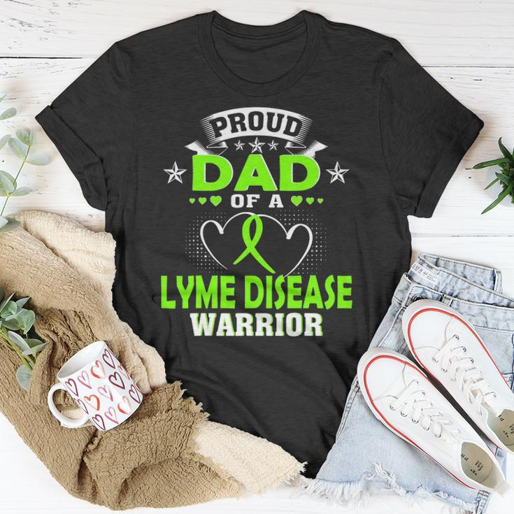 Proud Dad Of A Lyme Disease Warrior Unisex T-Shirt Unique Gifts