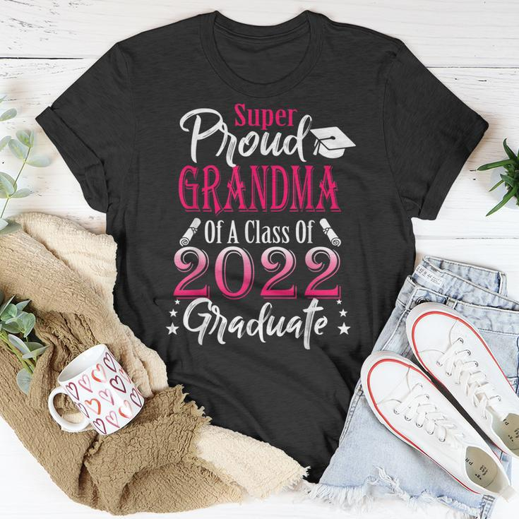 Proud Grandma Of A 2022 Graduate Class Of 2022 Graduation Unisex T-Shirt Unique Gifts