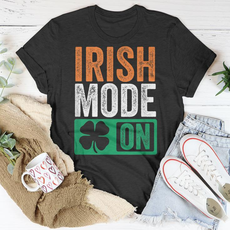 St Patricks Day Beer Drinking Ireland - Irish Mode On Unisex T-Shirt Unique Gifts