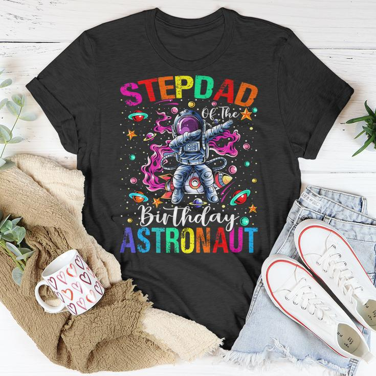 Stepdad Of The Birthday Astronaut Boy Space Theme Kids Unisex T-Shirt Funny Gifts