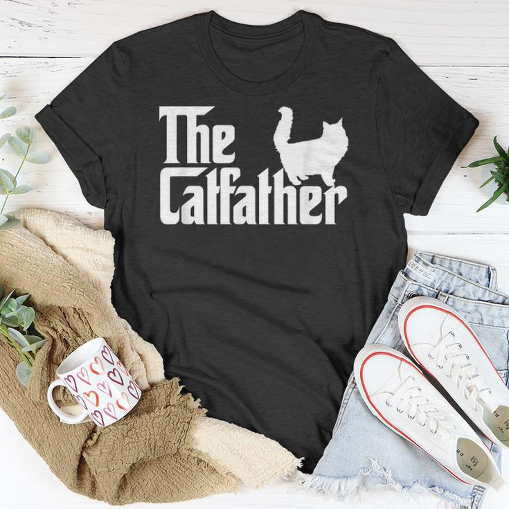 The Catfather Funny Cat Dad For Men Cat Lover Gifts Unisex T-Shirt Unique Gifts