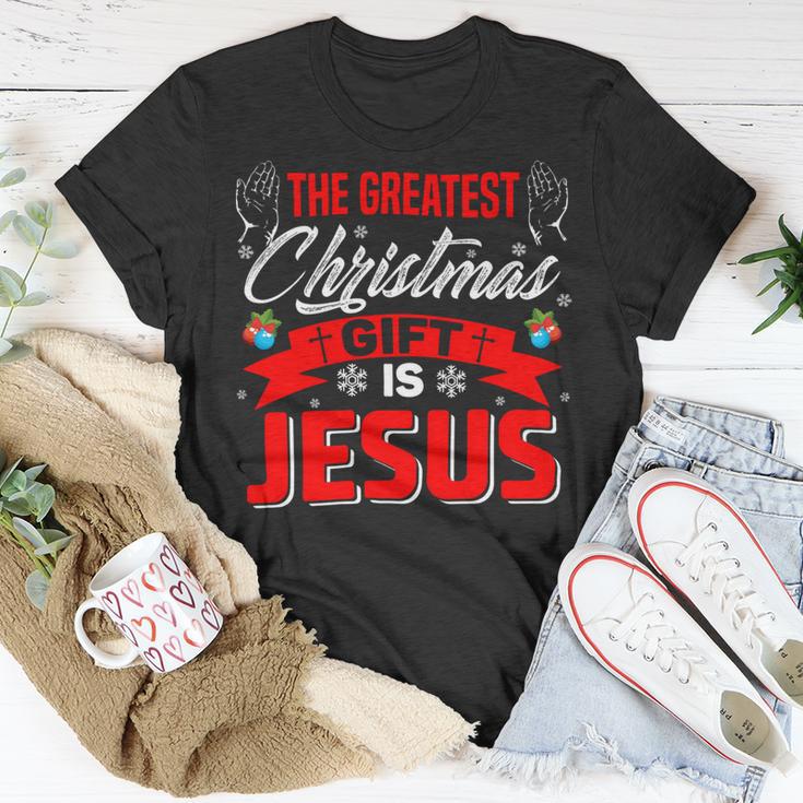 The Greatest Christmas Is Jesus Christmas Xmas B Unisex T-Shirt Unique Gifts