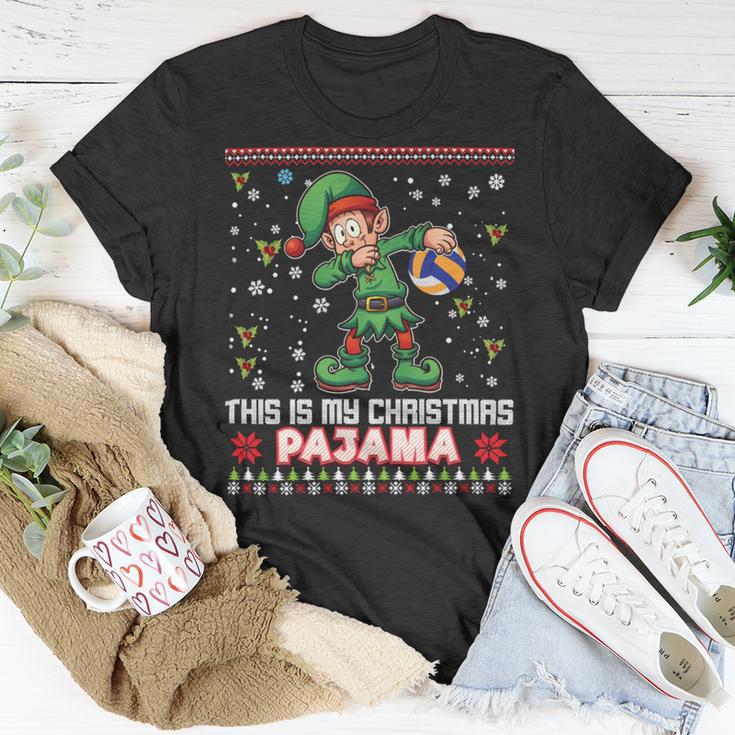 This Is My Christmas Pajama Volleyball 874 Shirt Unisex T-Shirt Funny Gifts