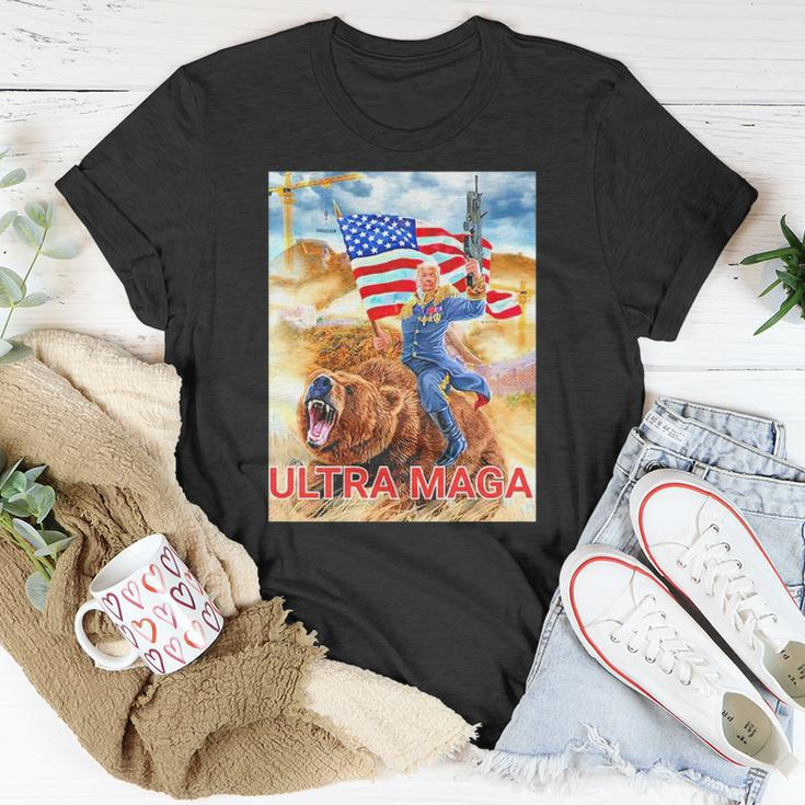 Trump Ultra Maga The Great Maga King Trump Riding Bear Unisex T-Shirt Unique Gifts