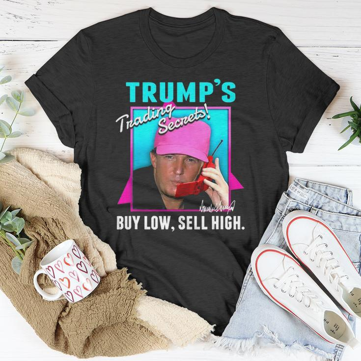 Trump’S Trading Secrets Buy Low Sell High Funny Trump Unisex T-Shirt Unique Gifts