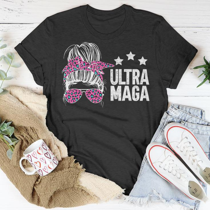 Ultra Maga Messy Bun Unisex T-Shirt Unique Gifts