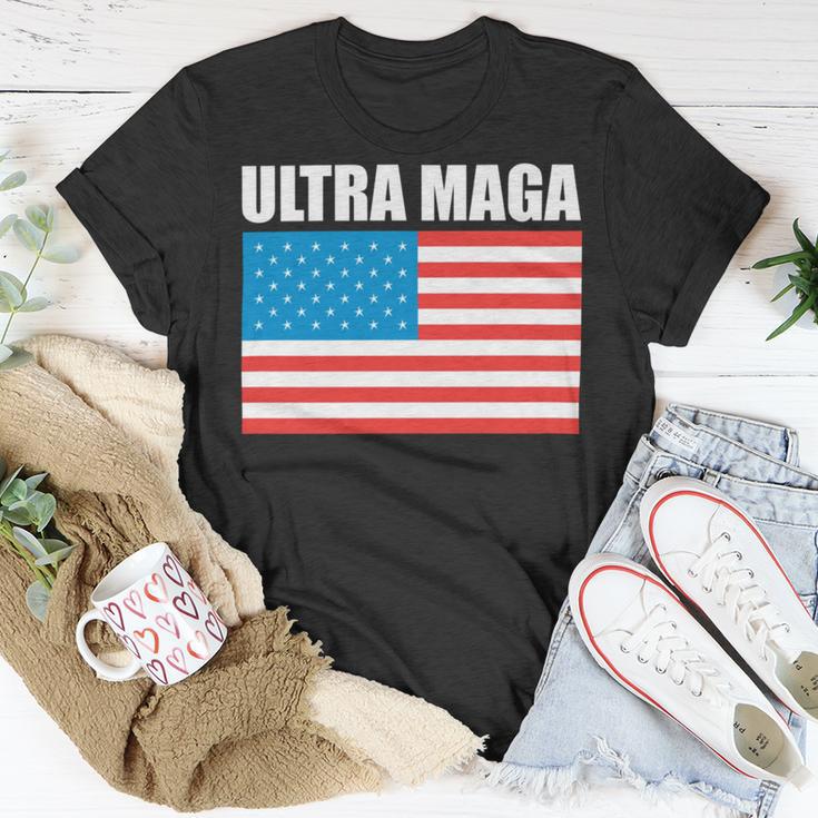 Ultra Maga Us Flag V2 Unisex T-Shirt Funny Gifts