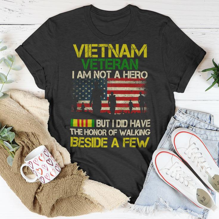 Veteran Veterans Day Vietnam Veteran I Am Not A Hero But I Did Have The Honor 65 Navy Soldier Army Military Unisex T-Shirt Unique Gifts