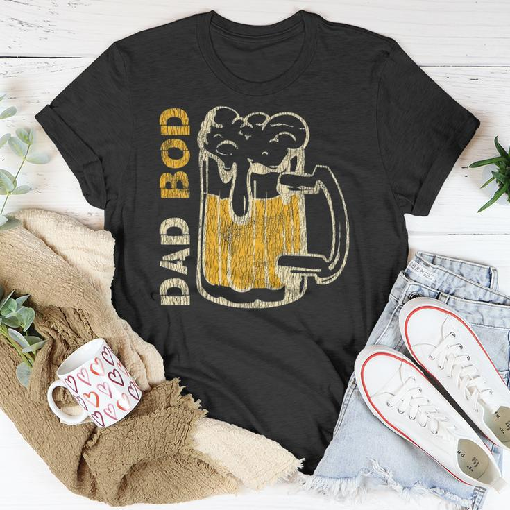 Vintage Its Not A Dad Bod Its Father Dad Figure Drinking Unisex T-Shirt Unique Gifts