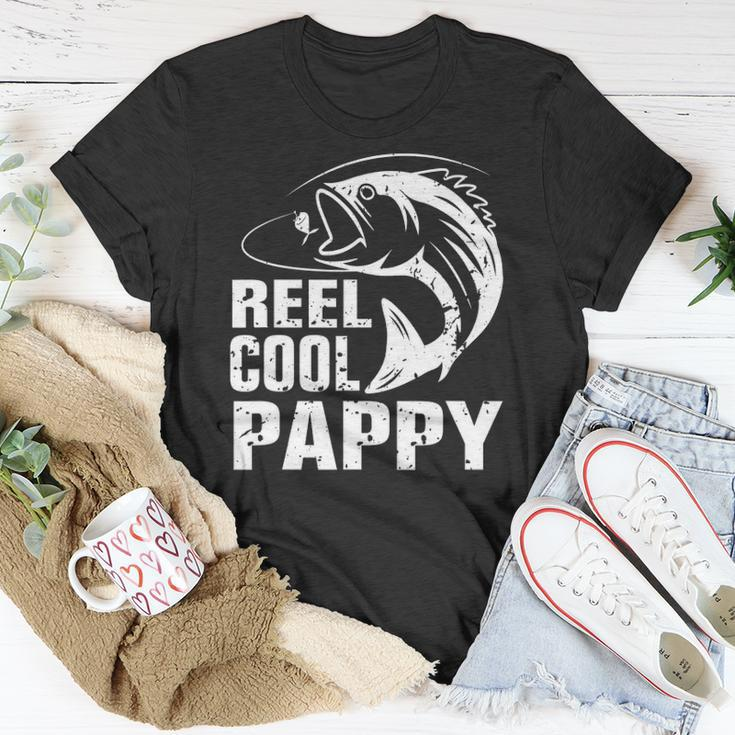 Vintage Reel Cool Pappy Fishing Fathers Day Gift Unisex T-Shirt Unique Gifts