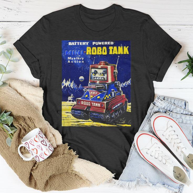 Vintage Robot Tank Japanese American Old Retro Collectible Unisex T-Shirt Unique Gifts