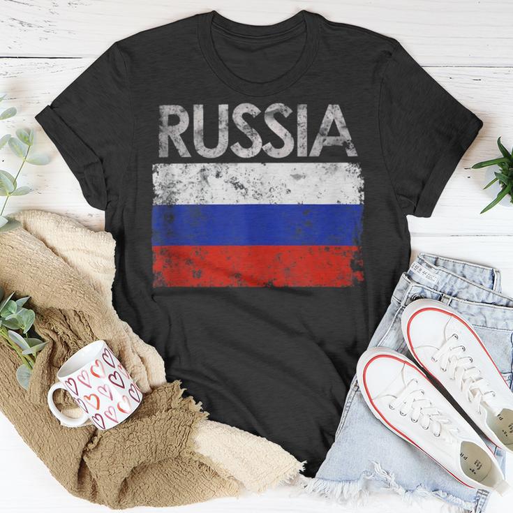 Vintage Russia Russian Flag Pride 500 Trending Shirt Unisex T-Shirt Funny Gifts