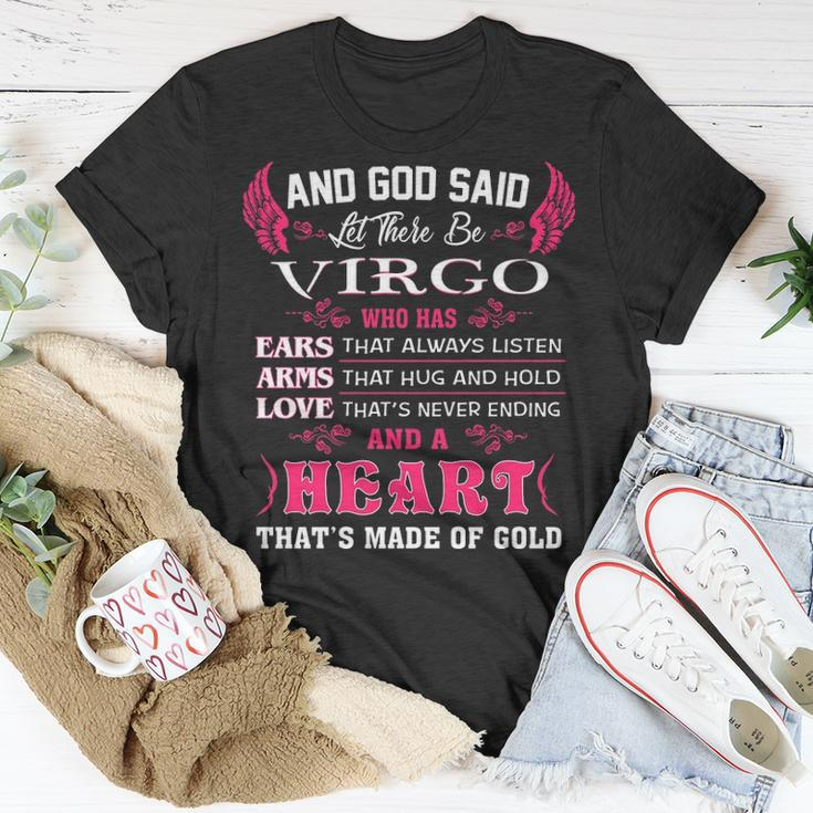 Virgo Girl And God Said Let There Be Virgo Girl T-Shirt Funny Gifts