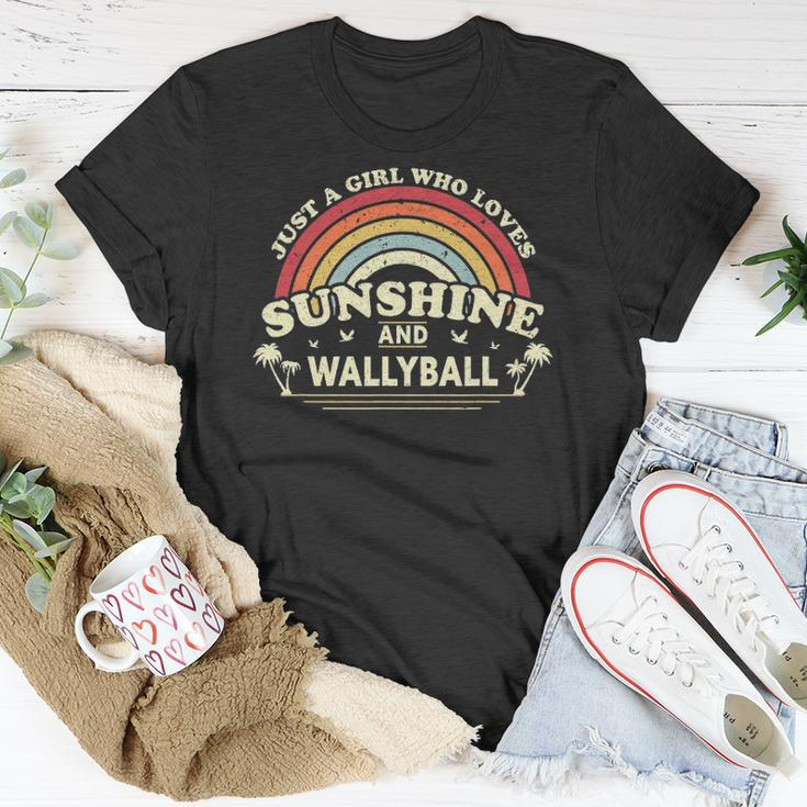 Wallyball A Girl Who Loves Sunshine And Wallyball Unisex T-Shirt Unique Gifts