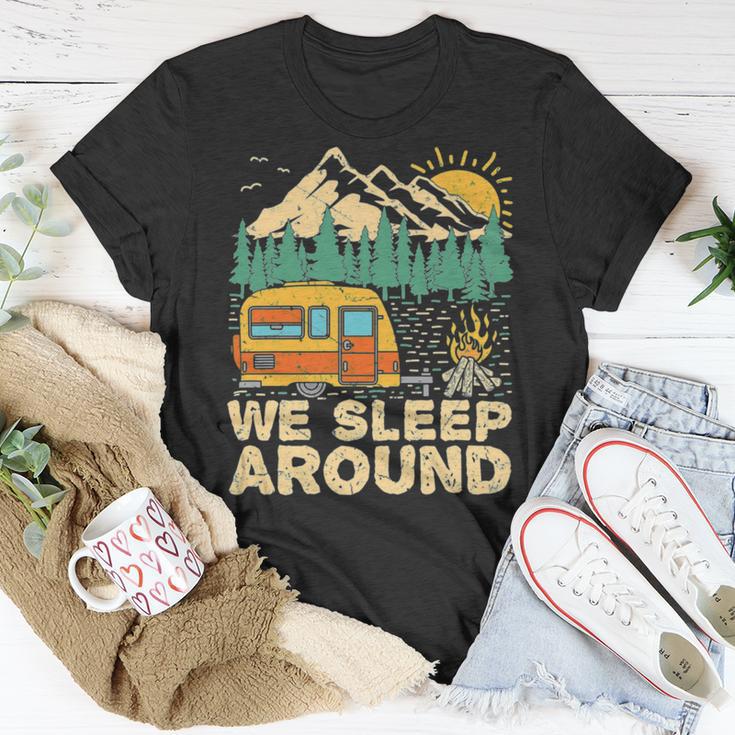 We Sleep Funny Camping Unisex T-Shirt Funny Gifts