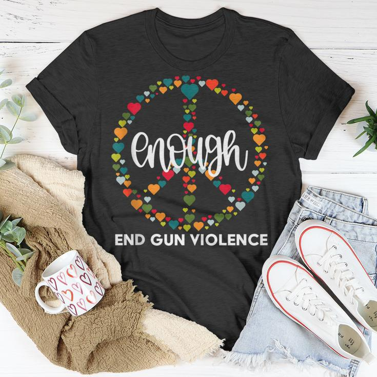 Wear Orange Peace Sign Enough End Gun Violence V2 Unisex T-Shirt Unique Gifts