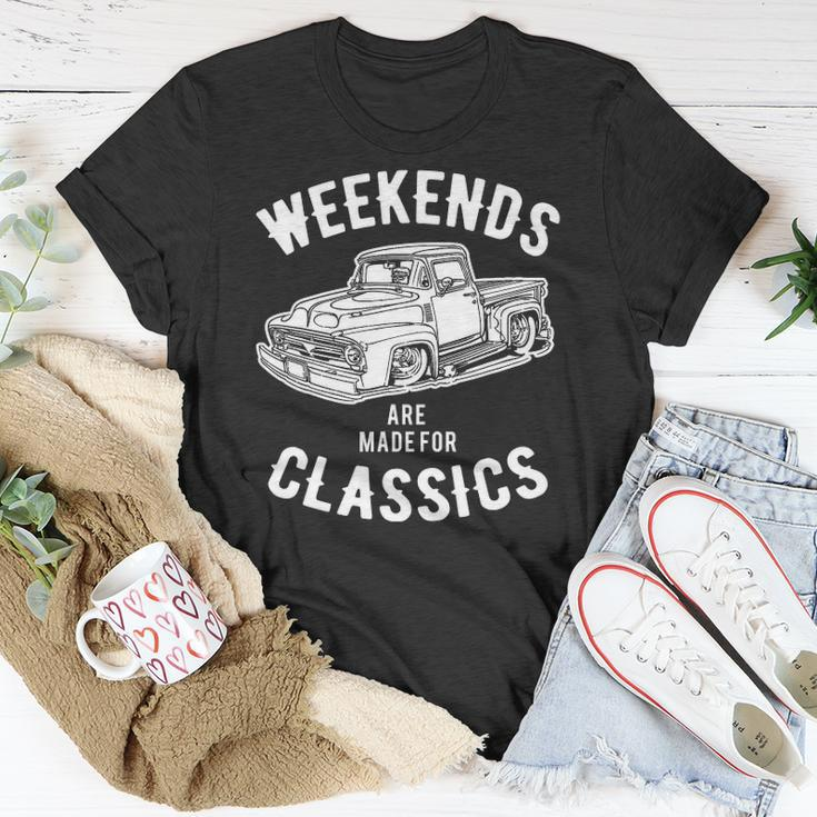 Weekend Classics Vintage Truck Unisex T-Shirt Unique Gifts