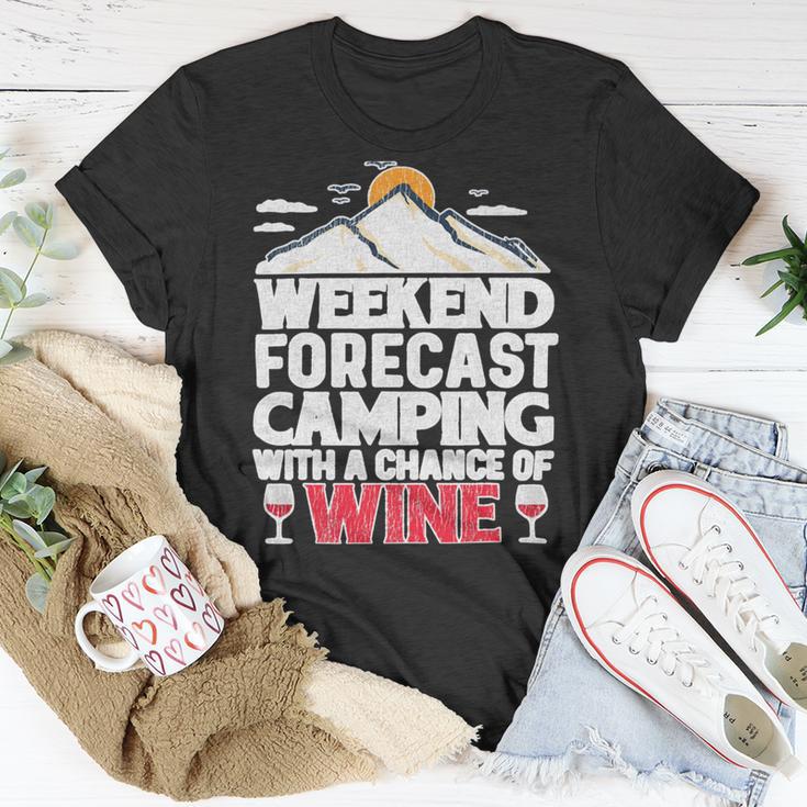 Weekend Forcast Wine Lover Outdoor 26 Shirt Unisex T-Shirt Funny Gifts