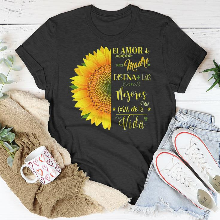 Womens Dia De La Madre El Amor De Madre Mensaje En Español Unisex T-Shirt Unique Gifts