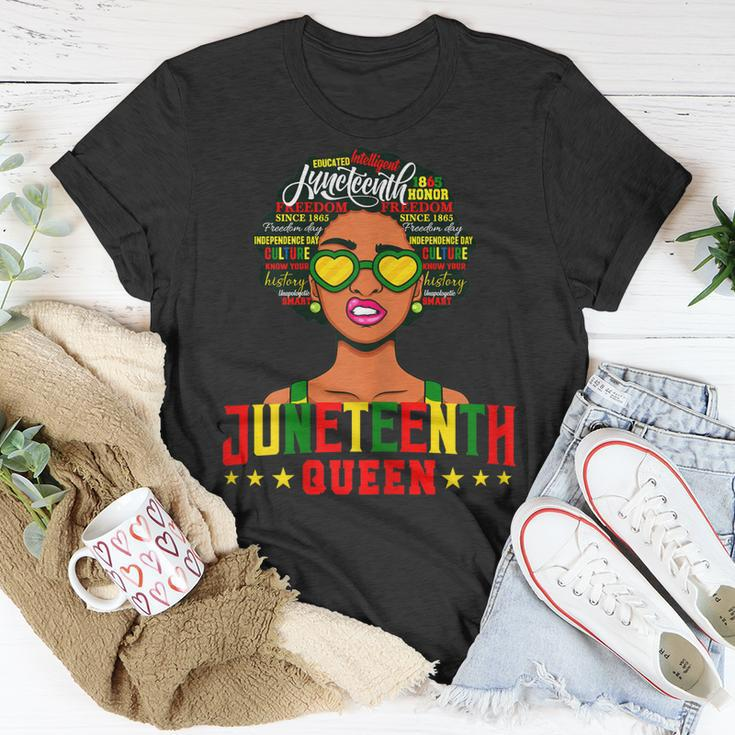 Womens Juneteenth Women Natural Afro Queen Unisex T-Shirt Unique Gifts