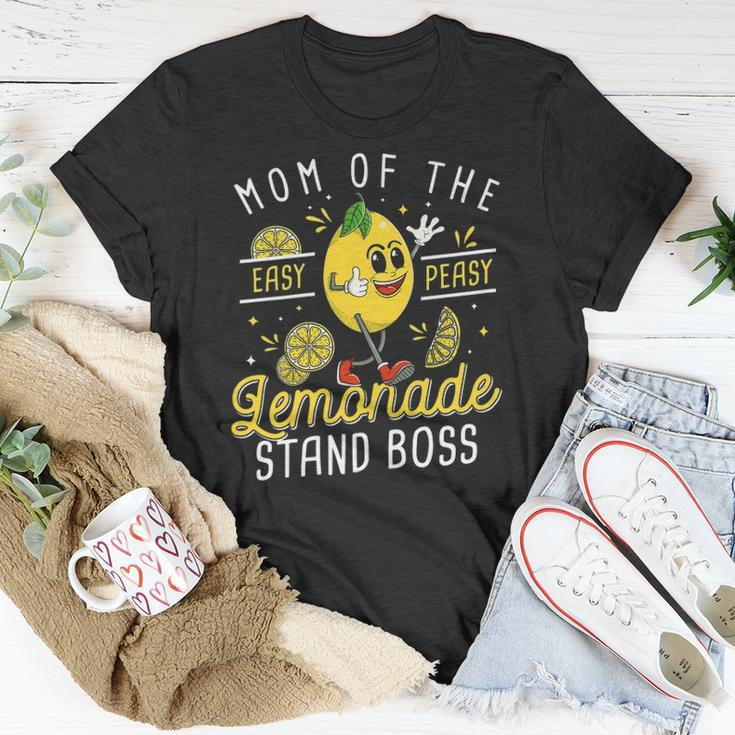 Womens Mom Of The Lemonade Stand Boss Funny Lemon Sell Lemonade Unisex T-Shirt Unique Gifts