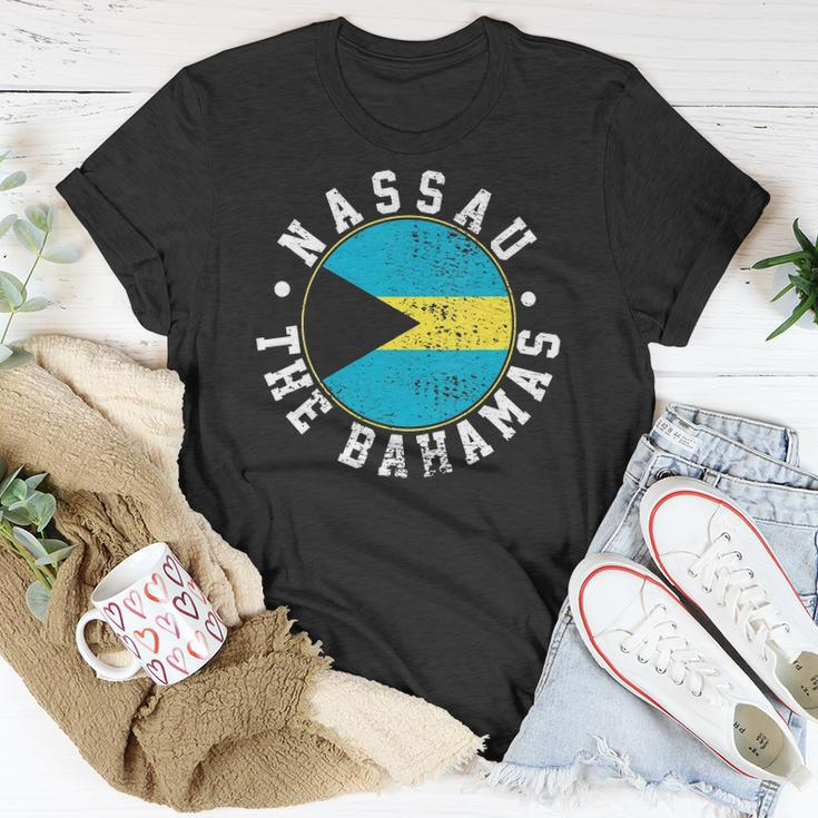 Womens Nassau The Bahamas Flag Lovers Gift Unisex T-Shirt Unique Gifts