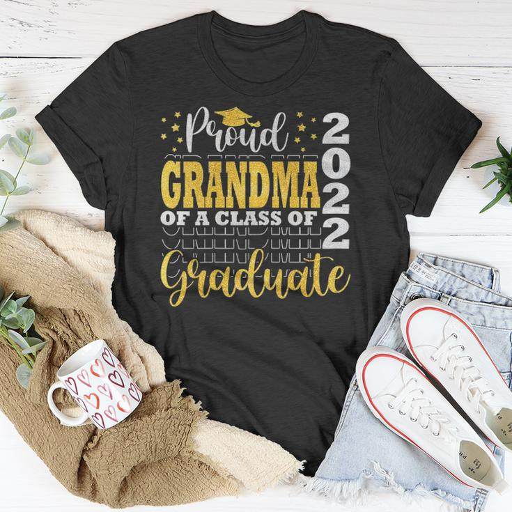 Womens Proud Grandma Of A Class Of 2022 Graduate Senior 22 Proud Grandma Unisex T-Shirt Unique Gifts