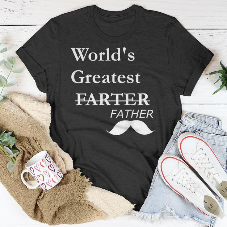 Worlds Greatest Farter-Funny Fathers Day Gift For Dad Unisex T-Shirt Unique Gifts