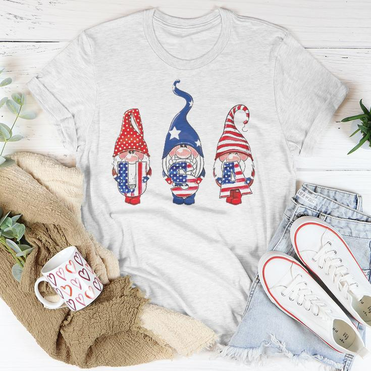 4Th Of July American Flag Gnomes Women Men Girls Boys Kids Unisex T-Shirt Unique Gifts
