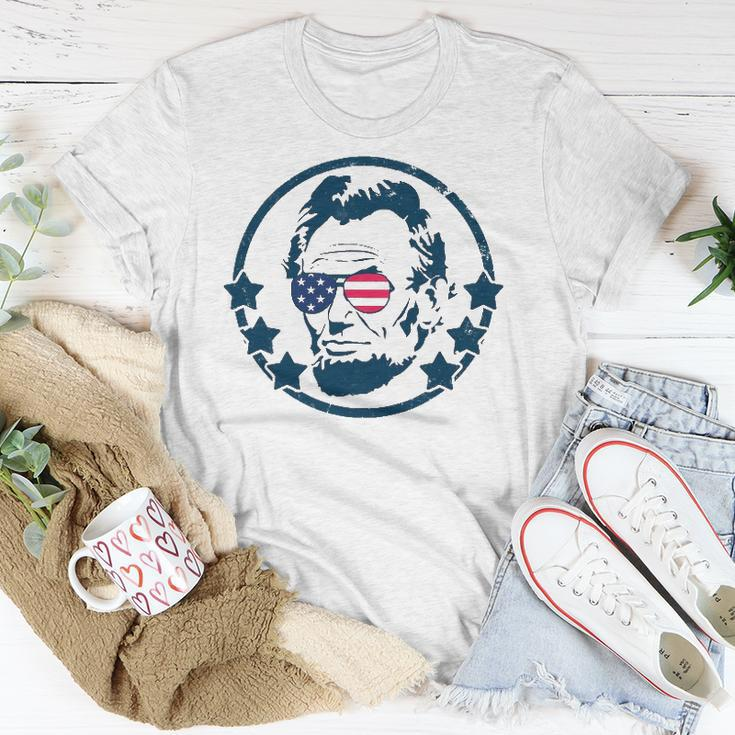 Abraham Lincoln 4Th Of July Usa Tee Gift Unisex T-Shirt Unique Gifts