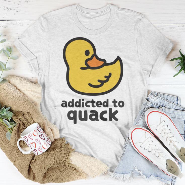 Addicted To Quack Unisex T-Shirt Funny Gifts