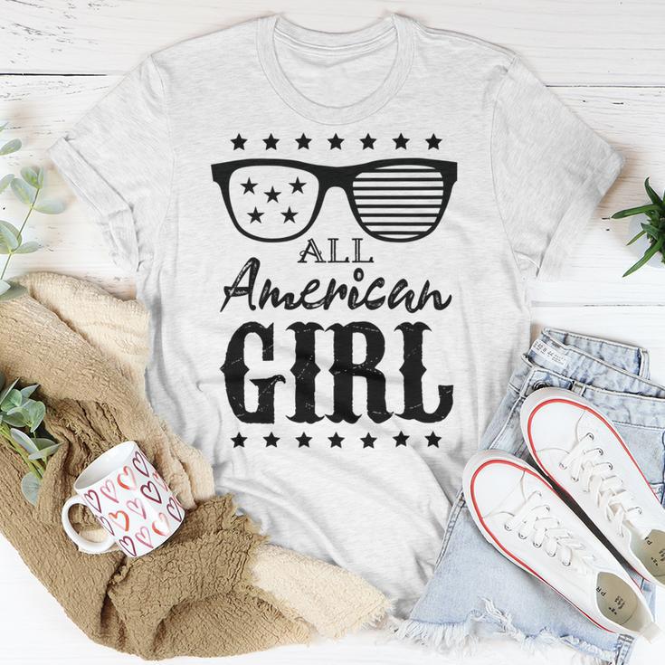 All American Girl 4Th Of July Family Matching Sunglasses Unisex T-Shirt Funny Gifts