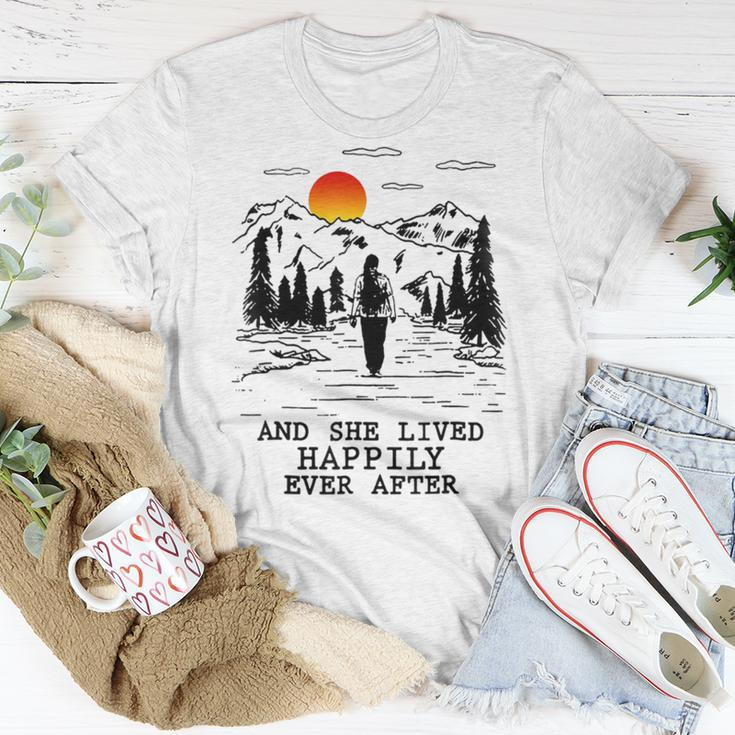 And She Lived Happily Ever After Unisex T-Shirt Unique Gifts
