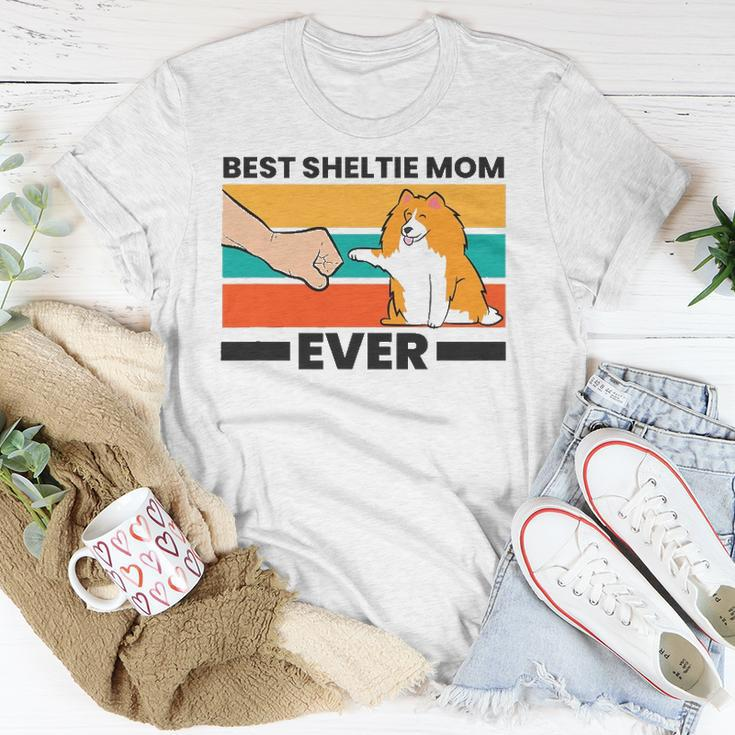 Best Sheltie Mom Ever Sheepdog Mama Shetland Sheepdogs Unisex T-Shirt Unique Gifts