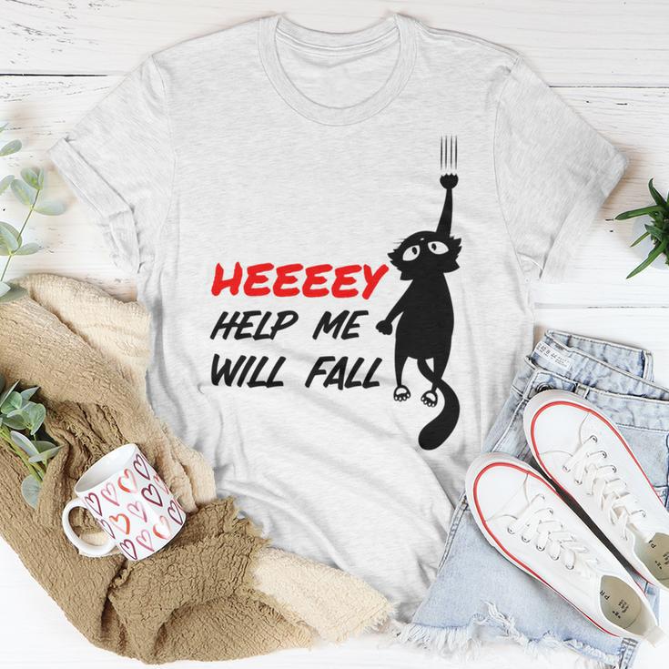 Black Cat Sayes Hey Cat Sayes Hey Unisex T-Shirt Funny Gifts