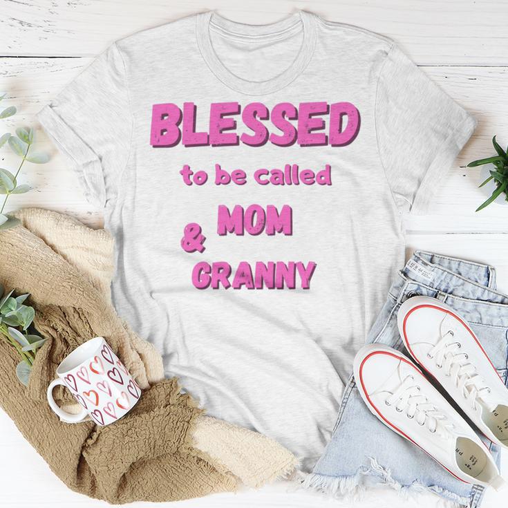 Blessed To Be Called Mom Granny Best Quote Unisex T-Shirt Funny Gifts