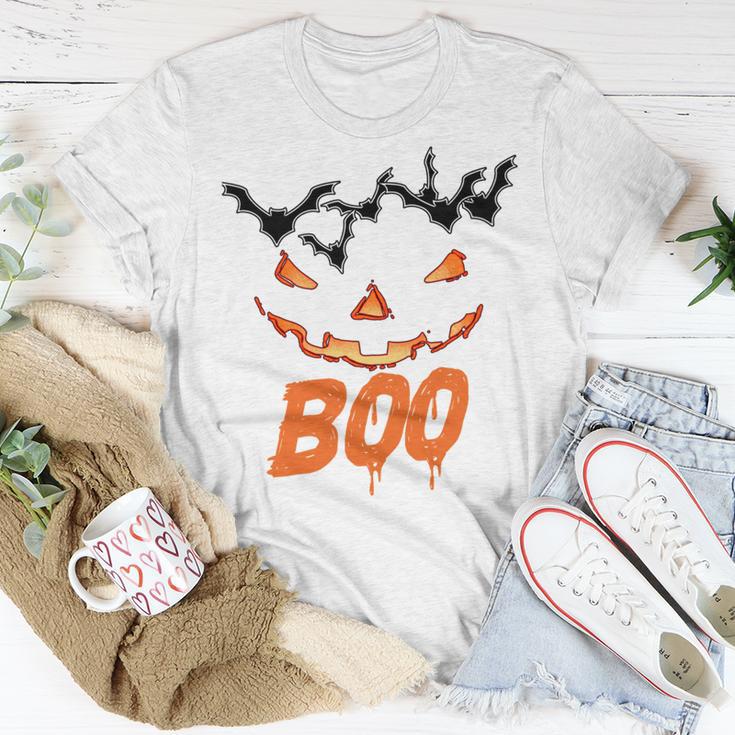 Boo Scary Pumpkin Face Unisex T-Shirt Funny Gifts