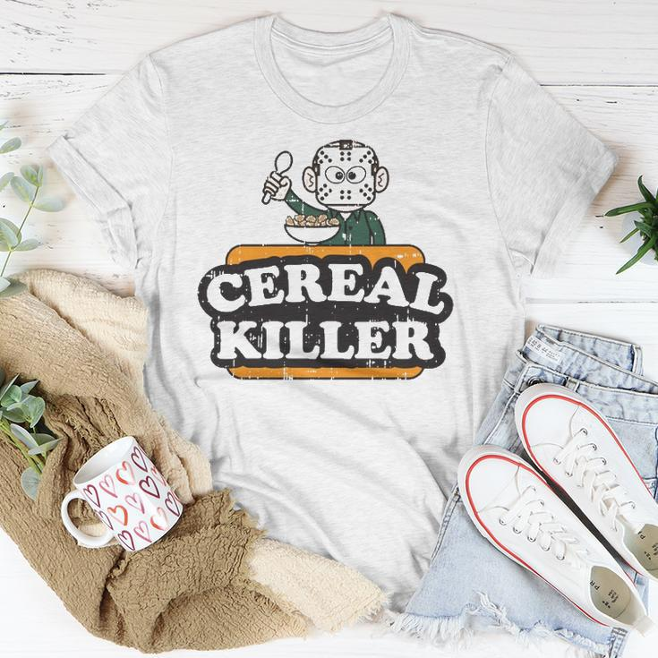 Cereal Killer Food Pun Humor Costume Funny Halloween Gifts Unisex T-Shirt Unique Gifts