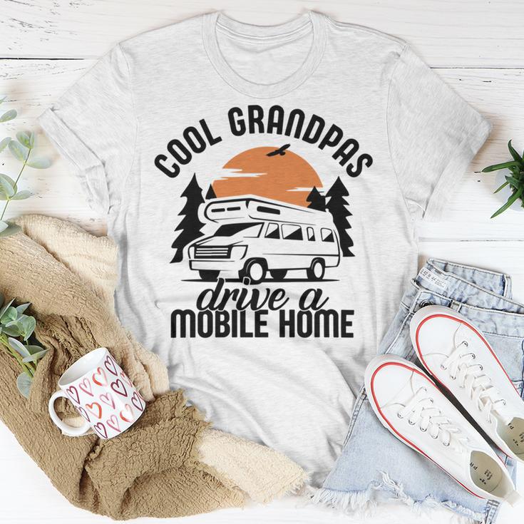 Cool Grandpas Drive A Mobile Home Unisex T-Shirt Funny Gifts