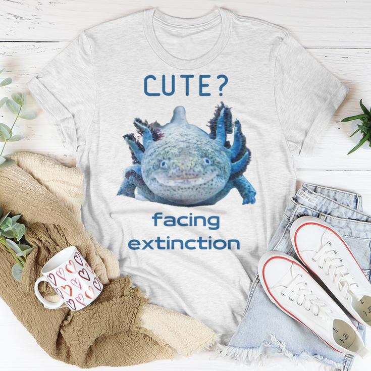 Cute Axolotl Facing Extinction Unisex T-Shirt Funny Gifts