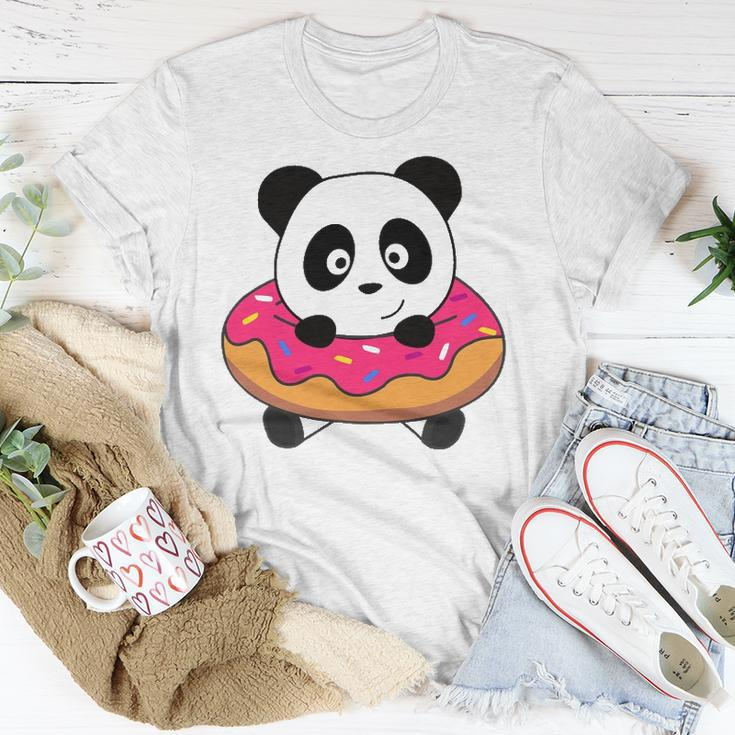 Cute Panda Bear Pandas Donut Sprinkles Unisex T-Shirt Unique Gifts