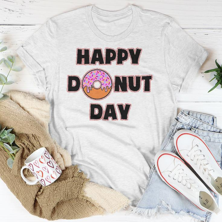 Donut Design For Women And Men - Happy Donut Day Unisex T-Shirt Unique Gifts