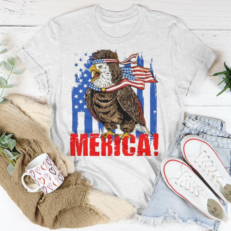 Eagle American Flag Usa Flag Mullet Eagle 4Th Of July Merica Unisex T-Shirt Unique Gifts