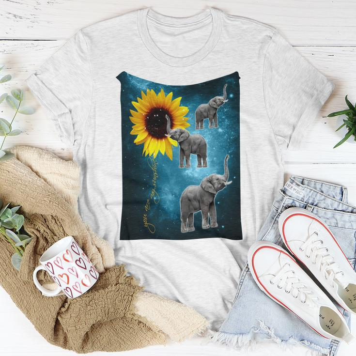 Elephant - Sunflower You Are My Sunshine Unisex T-Shirt Unique Gifts