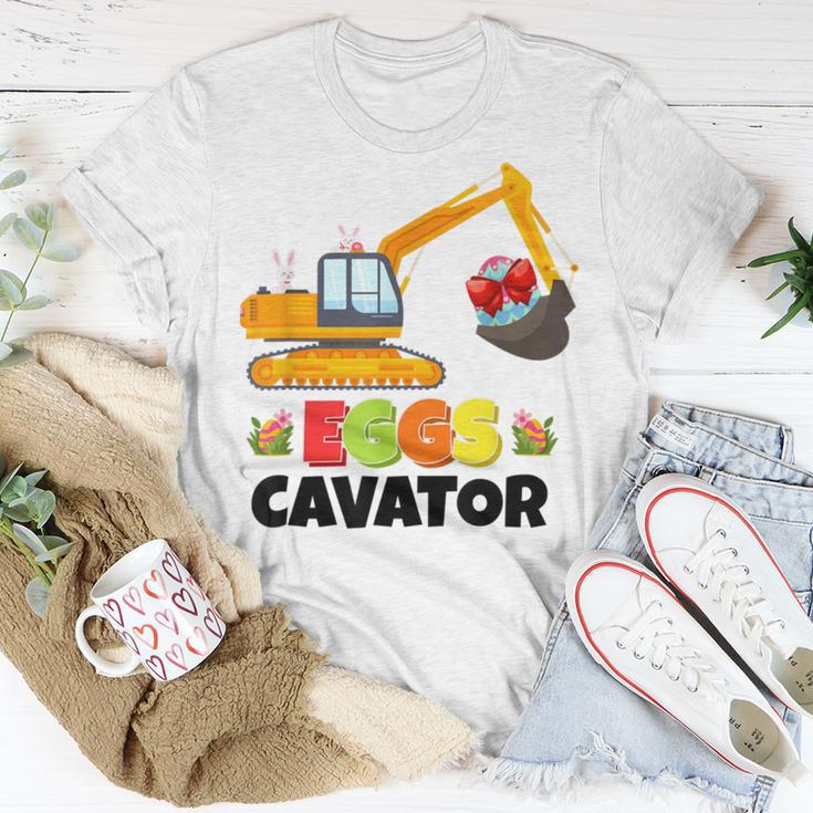 Excavator Shirts For Toddler Boys Girls Easter Eggs Cavator Unisex T-Shirt Funny Gifts