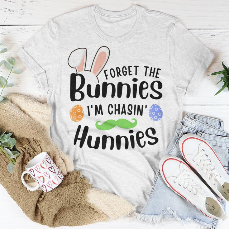 Forget The Bunnies Im Chasing Hunnies Funny Boys Easter Gift Unisex T-Shirt Funny Gifts