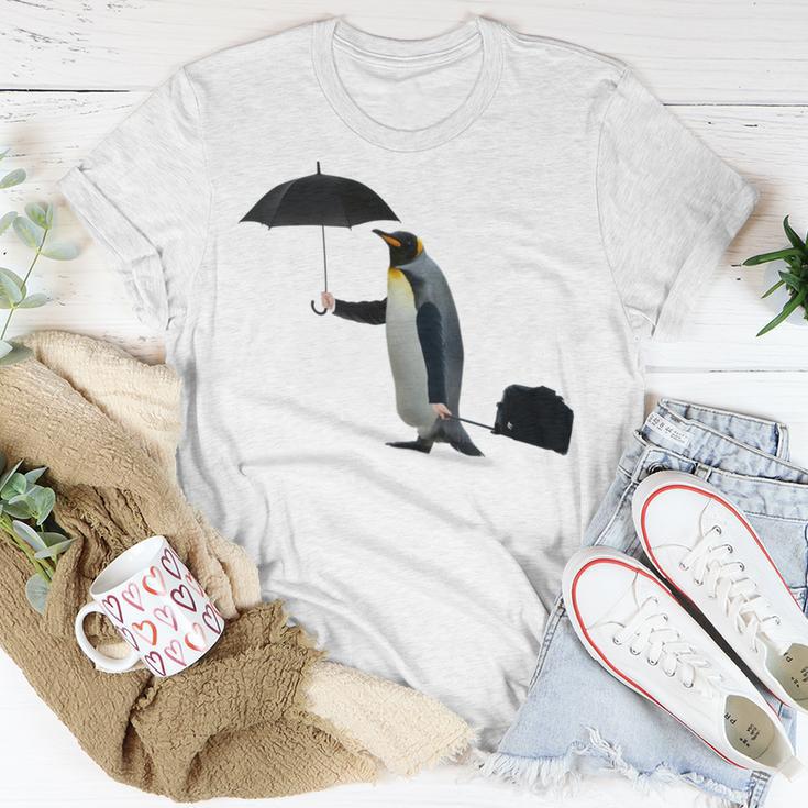 Funny Business Penguin Birds With Human Hands Unisex T-Shirt Funny Gifts