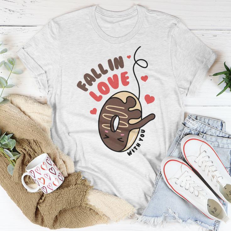 Funny Donut Fall In Love Unisex T-Shirt Funny Gifts